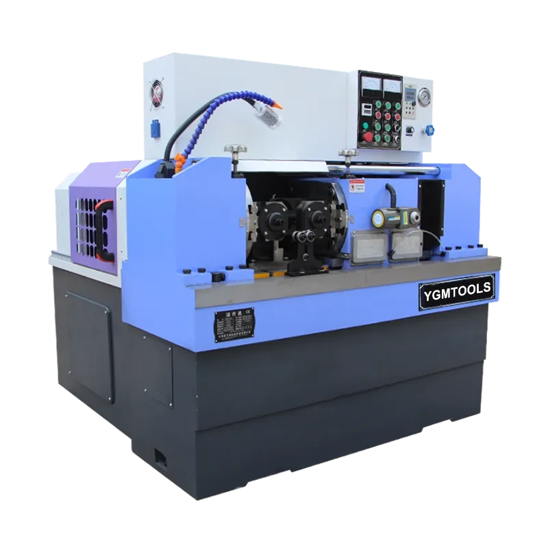 Automatic rebar spoke thread rolling machine